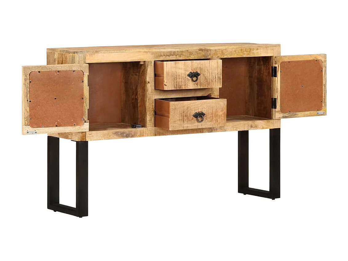 Buffet 110x30x74 cm Bois de manguier brut