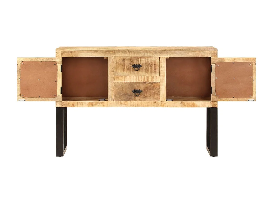 Buffet 110x30x74 cm Bois de manguier brut