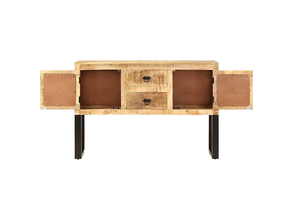 Buffet 110x30x74 cm Bois de manguier brut
