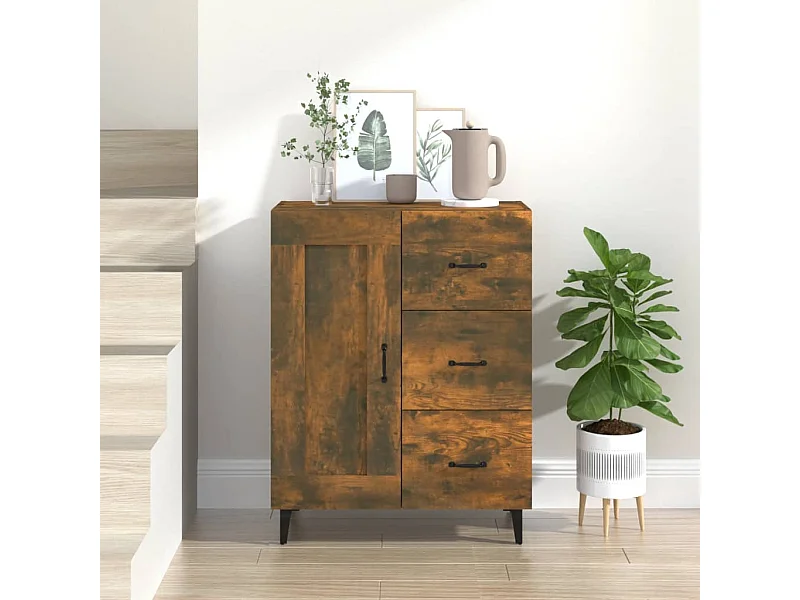 Sideboard Räuchereiche 69,5x34x90 cm Holzwerkstoff