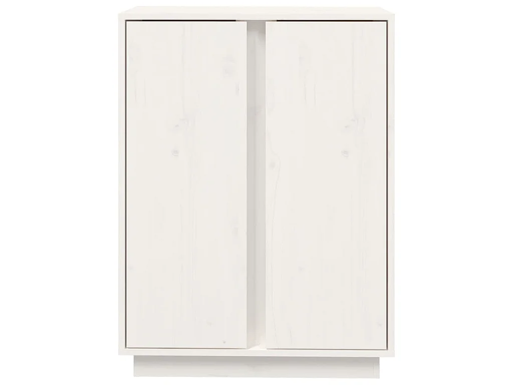 Buffet Blanc 60x35x80 cm Bois massif de pin