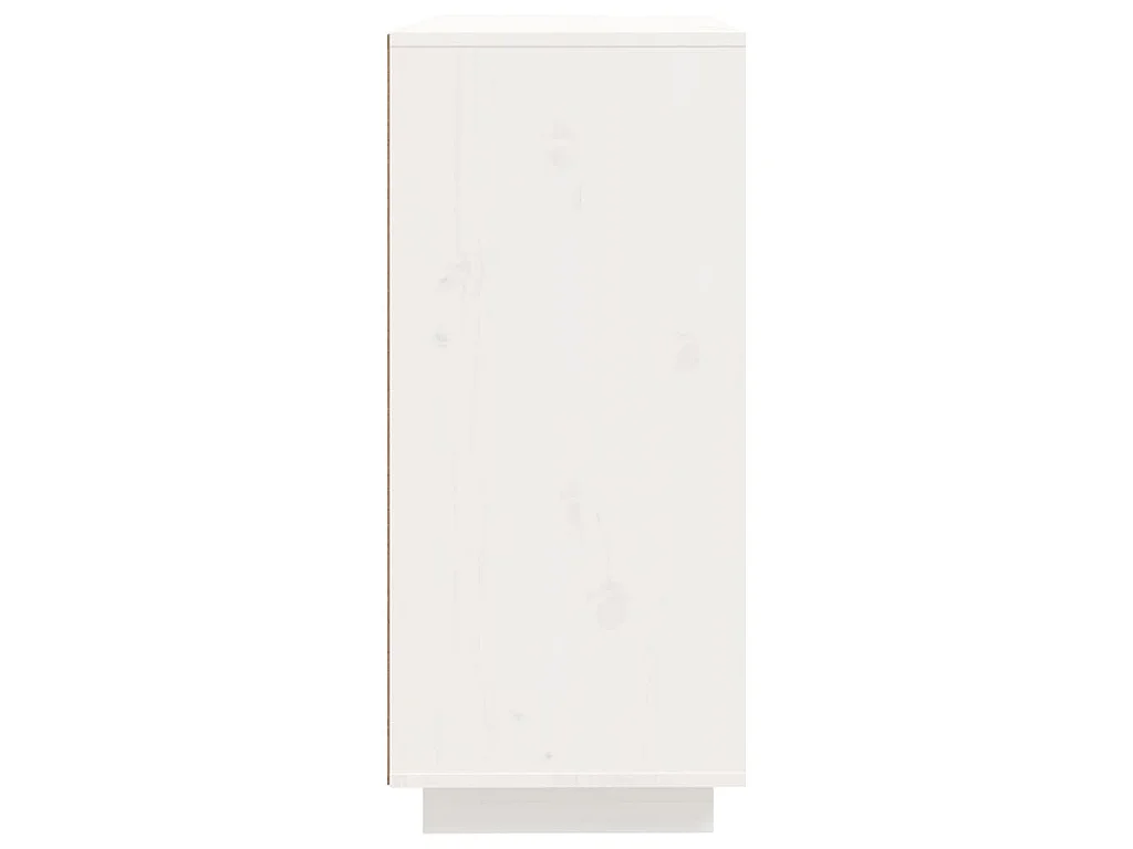 Buffet Blanc 60x35x80 cm Bois massif de pin