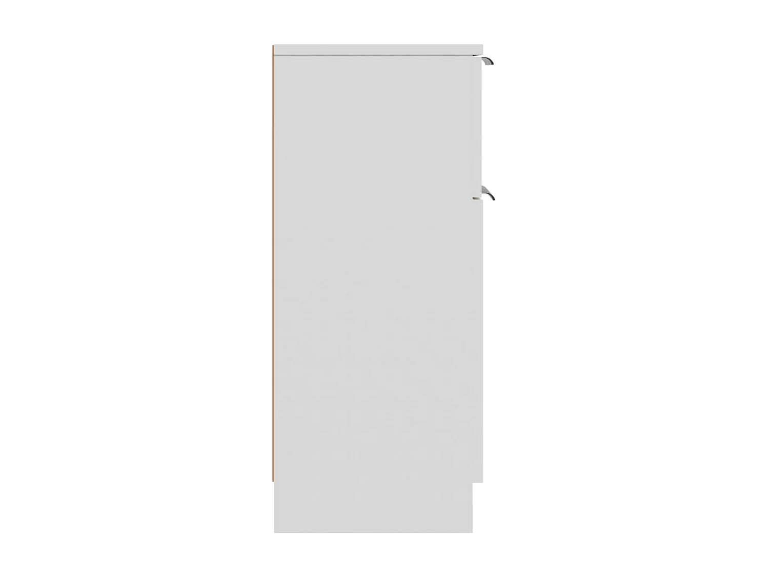 Buffets 2 pcs blanc 30x30x70 cm bois d'ingénierie