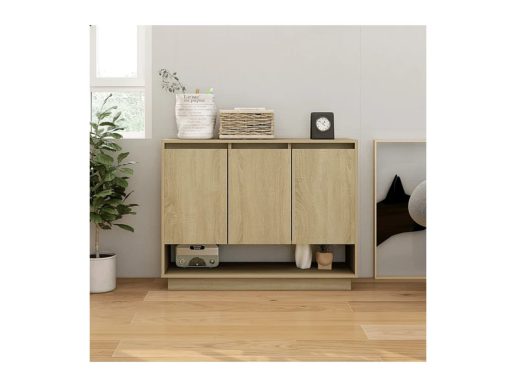 Credenza Rovere Sonoma 97x31x75 cm in Truciolato