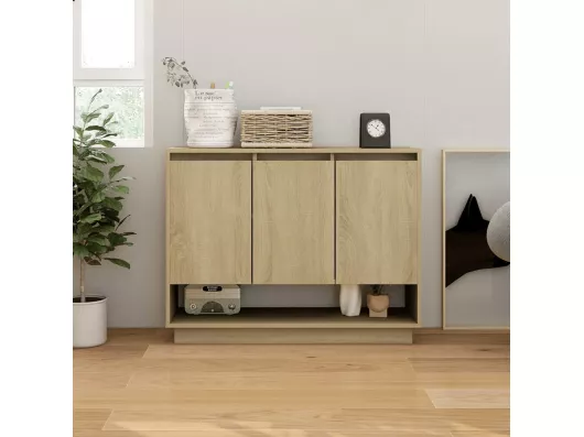 Kauf Unique Sideboard Sonoma-Eiche 97x31x75 cm Holzwerkstoff