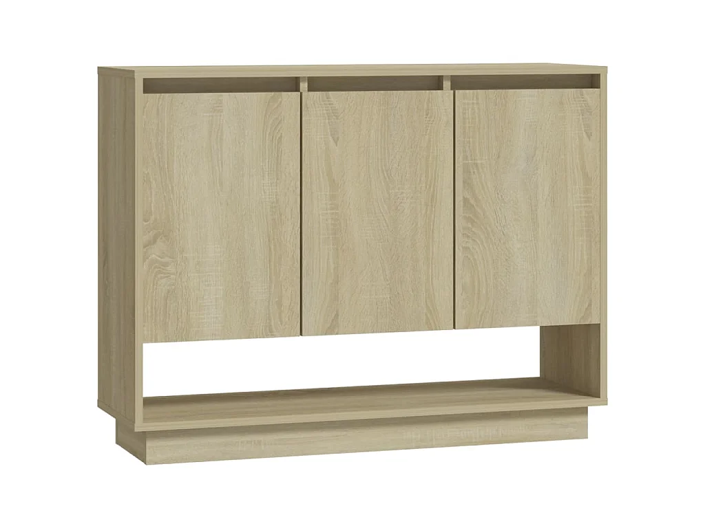Aparador de madera contrachapada roble Sonoma 97x31x75 cm