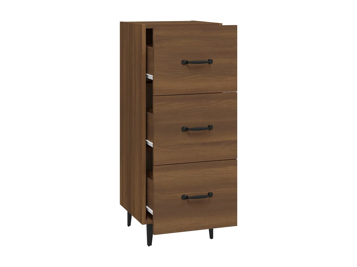 Buffet Chêne marron 34,5x34x90 cm Bois d'ingénierie