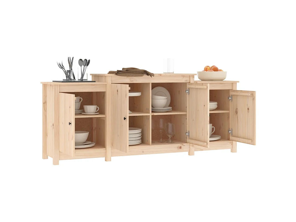 Credenza 164x37x68 cm in Legno Massello di Pino