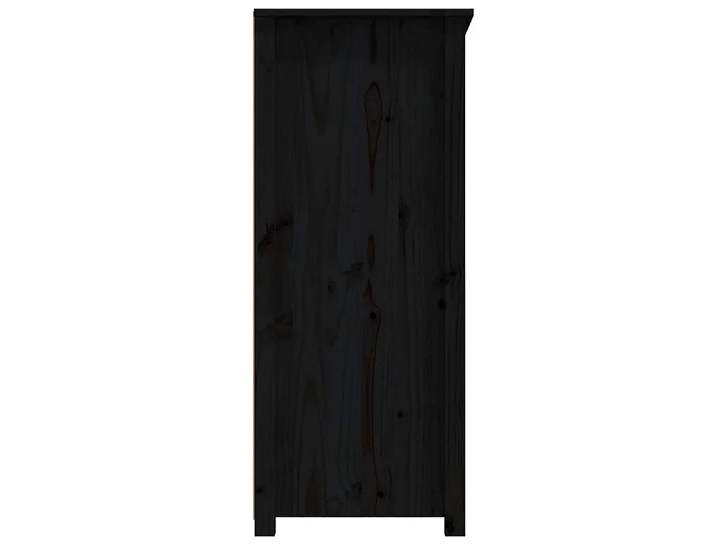 Dressoir 83x41,5x100 cm massief grenenhout zwart
