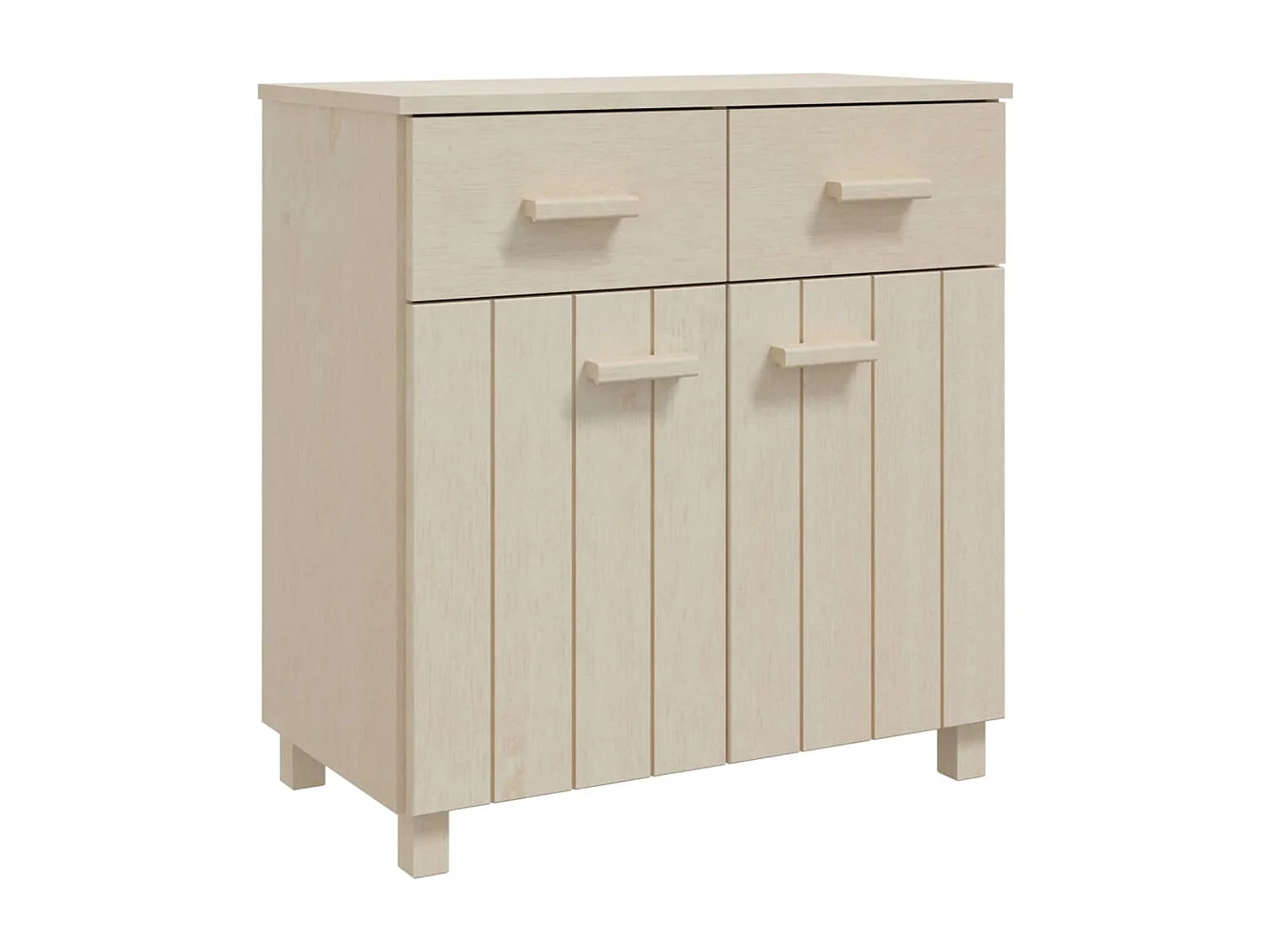 Buffet HAMAR Marron miel 79x40x80 cm Bois massif de pin