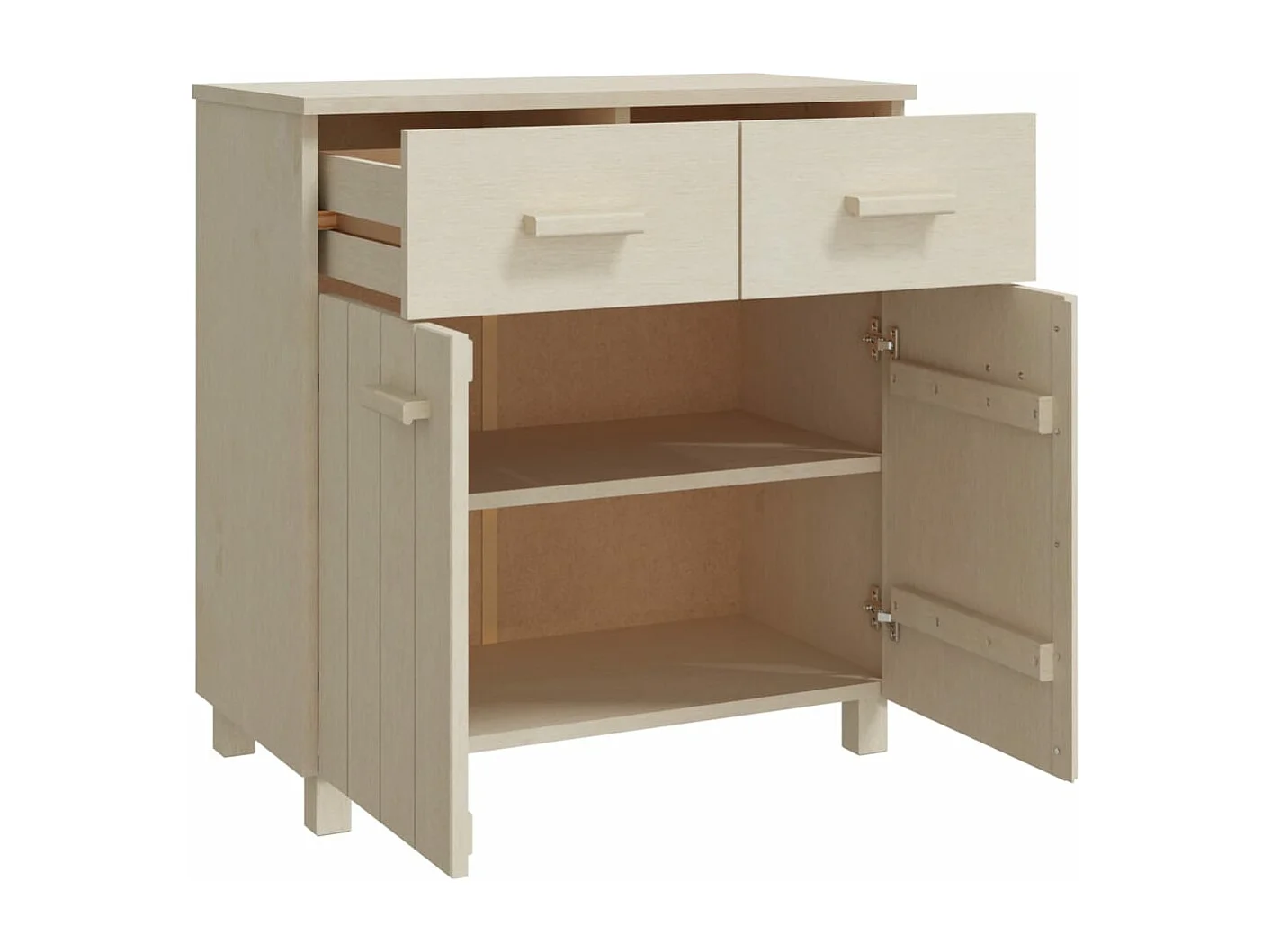 Buffet HAMAR Marron miel 79x40x80 cm Bois massif de pin