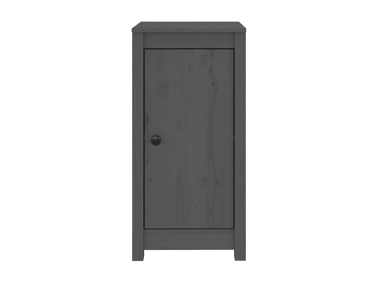 Sideboards 2 Stk. Grau 39x35x80 cm Massivholz Kiefer