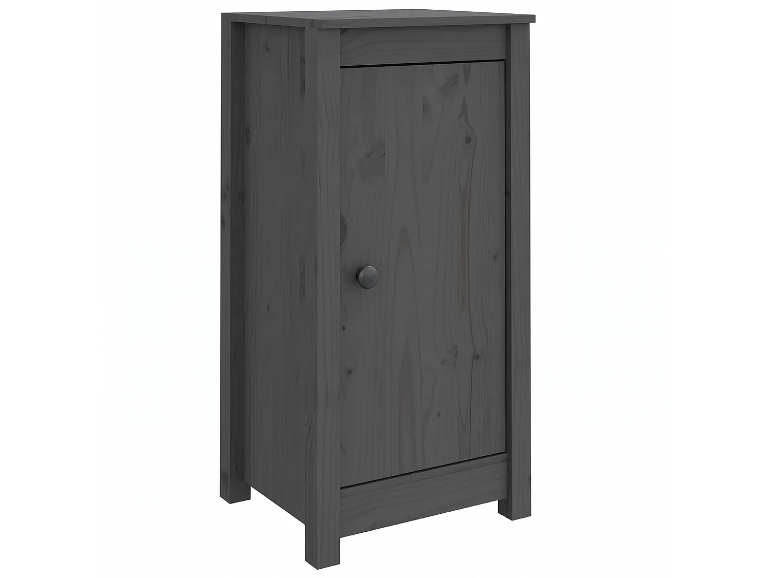 Dressoirs 2 st 39x35x80 cm massief grenenhout grijs