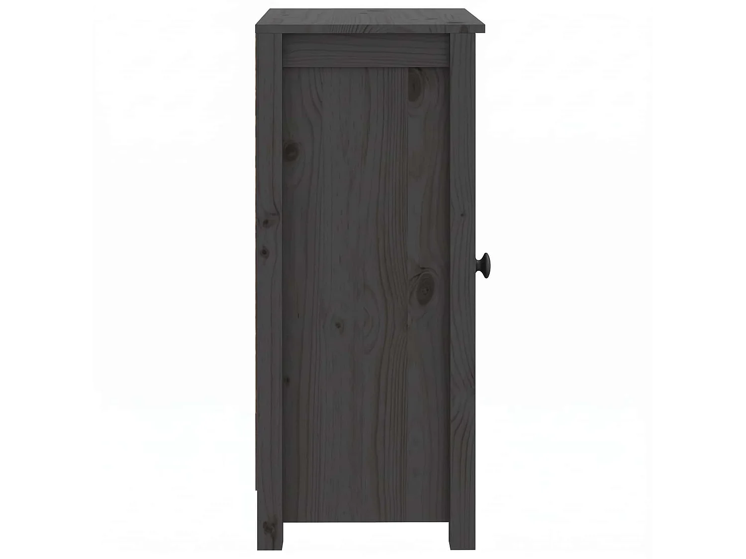 Dressoirs 2 st 39x35x80 cm massief grenenhout grijs
