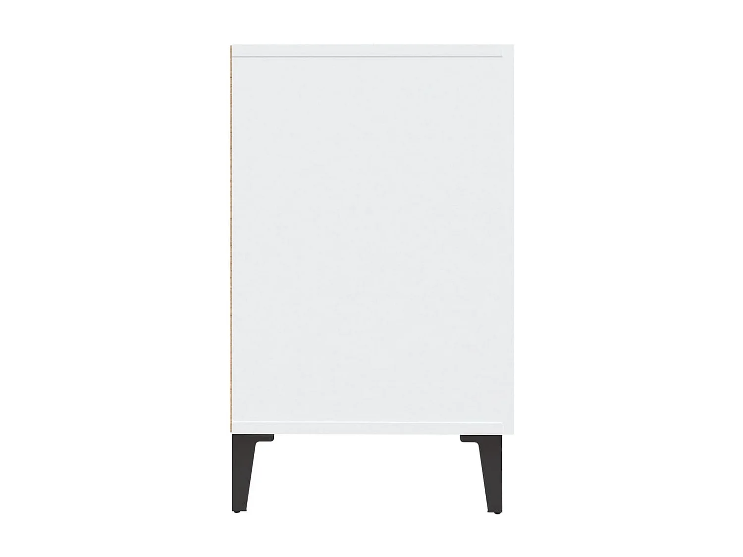 Buffet blanc brillant 100x36x60 cm bois d'ingénierie