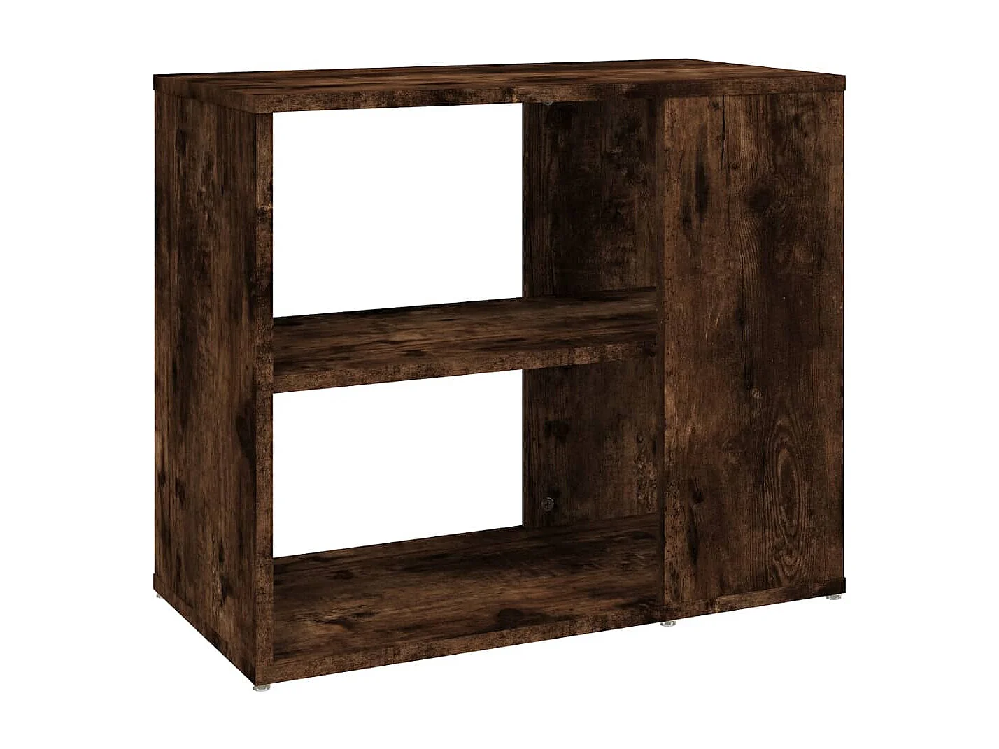 Bijzetkast 60x30x50 cm bewerkt hout gerookt eikenkleurig