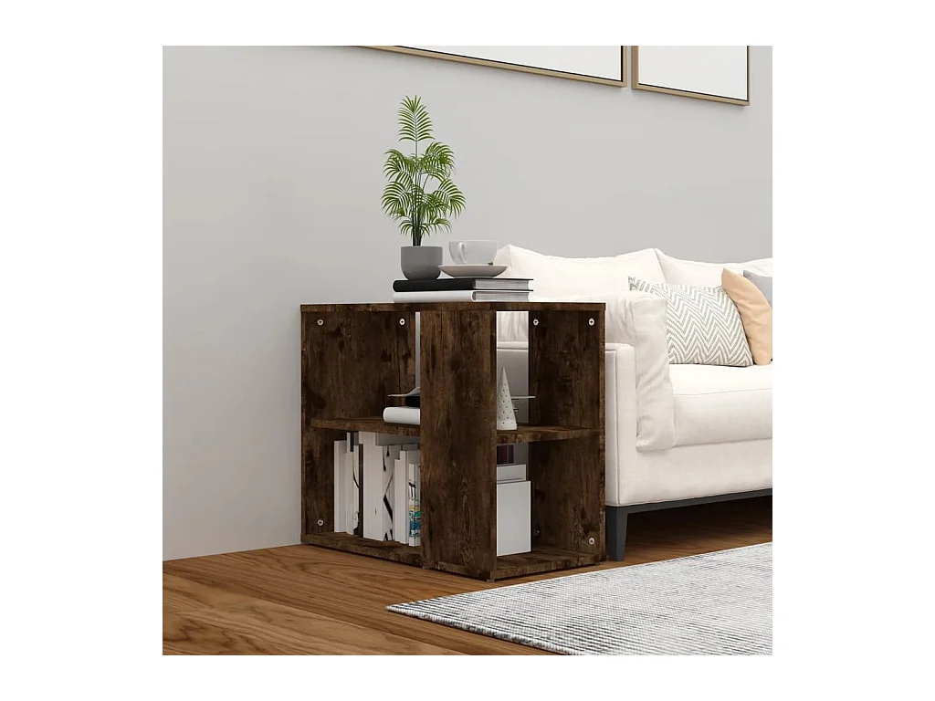 Armoire latérale Chêne fumé 60x30x50 cm Bois d'ingénierie
