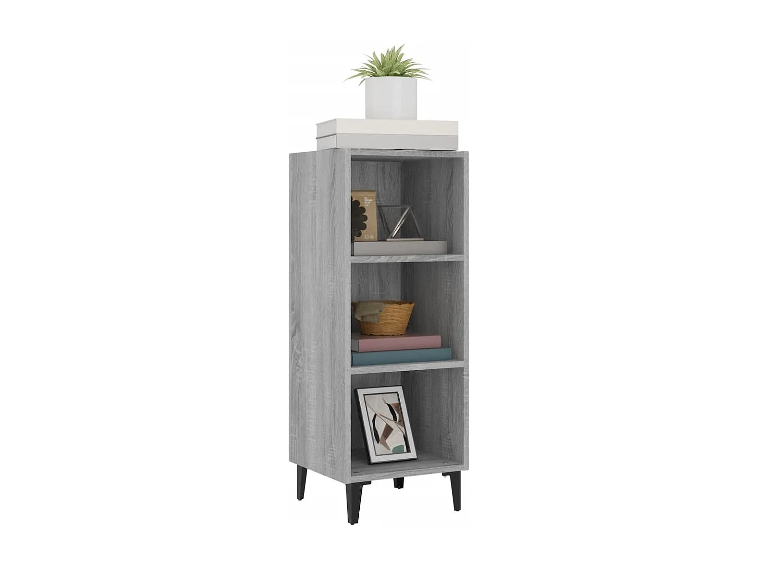 Buffet sonoma gris 34,5x32,5x90 cm bois d'ingénierie