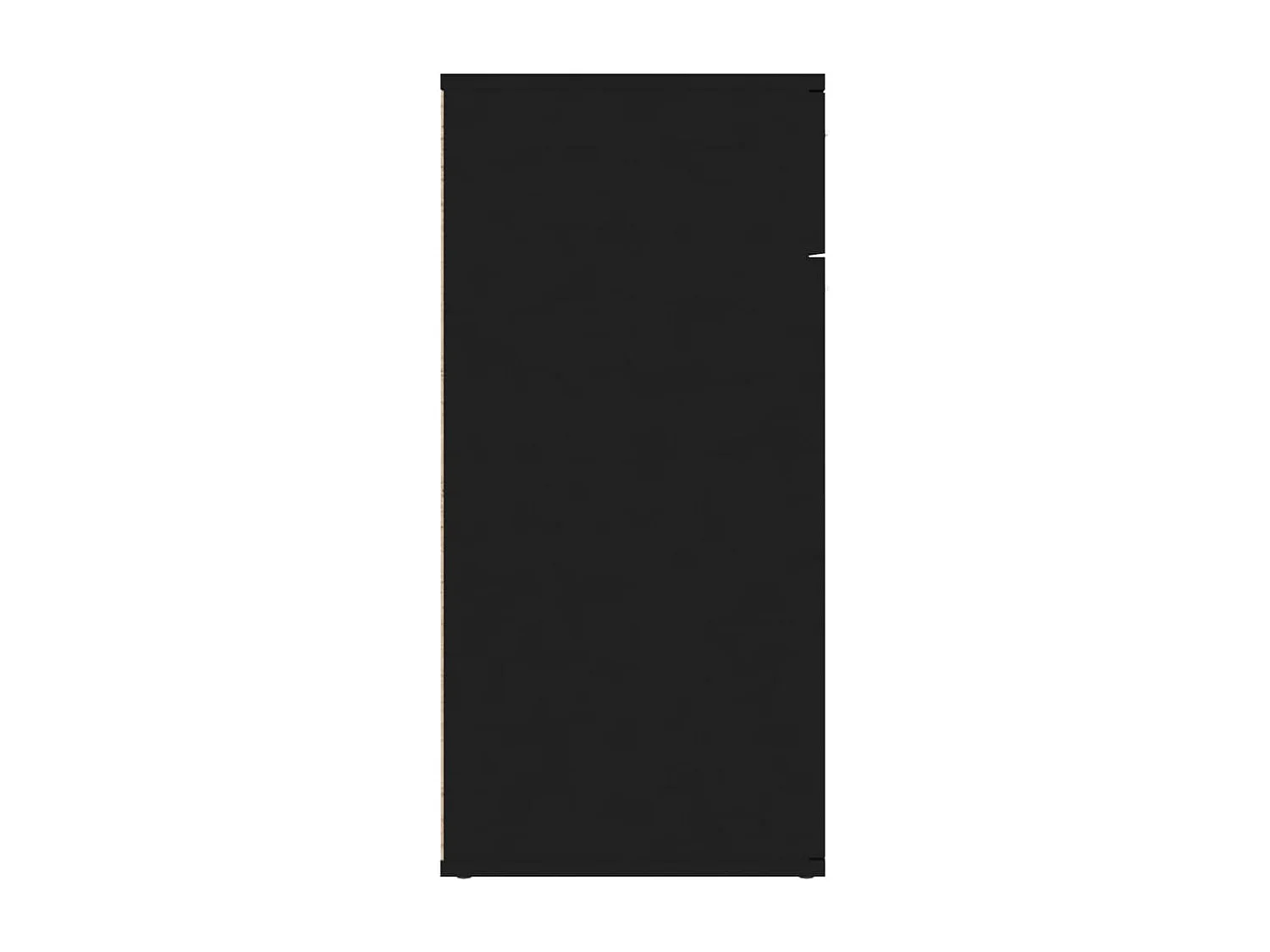 Credenza Nera 80x36x75 cm in Legno Multistrato