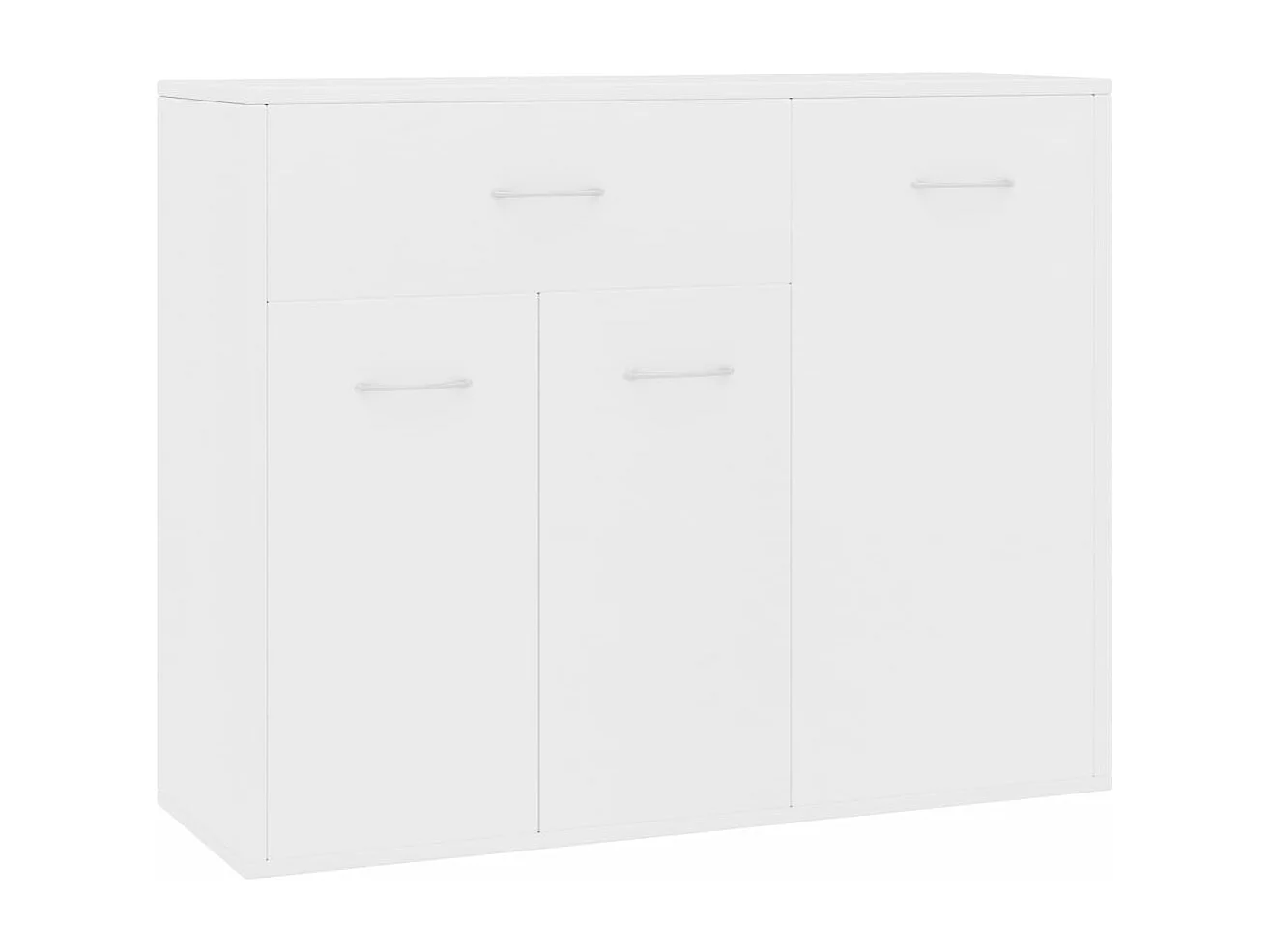 Buffet Blanc 88x30x70 cm Bois d'ingénierie
