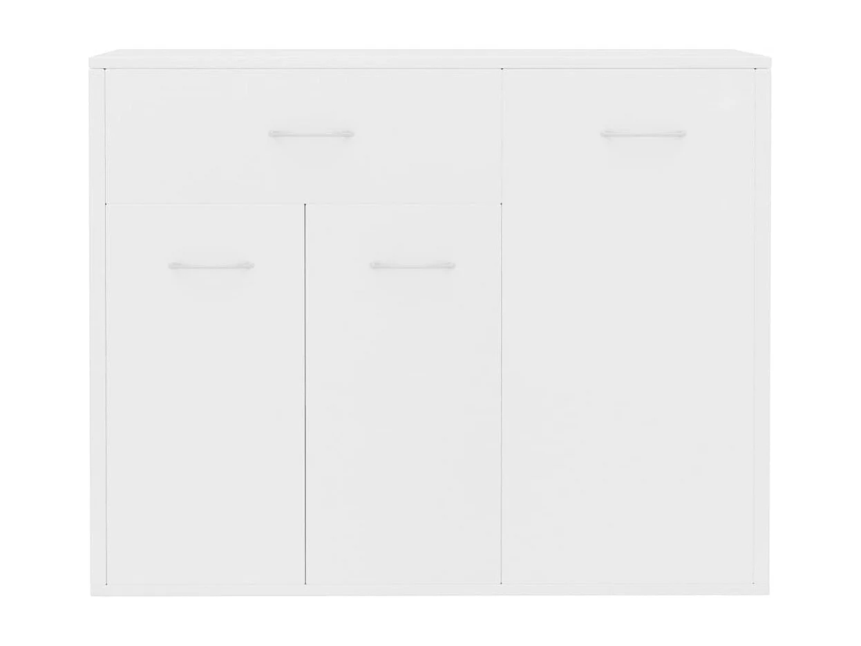 Buffet Blanc 88x30x70 cm Bois d'ingénierie