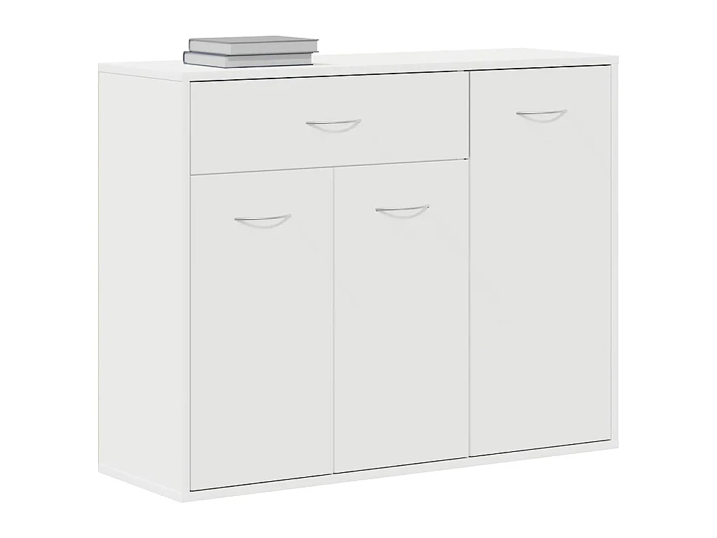 Buffet Blanc 88x30x70 cm Bois d'ingénierie