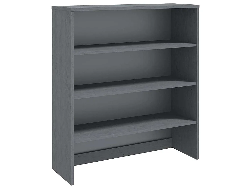 Dessus de buffet HAMAR Gris foncé 90x30x100 cm Bois de pin