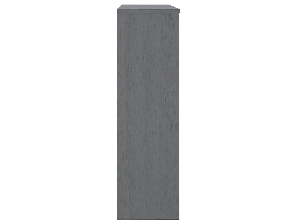Dessus de buffet HAMAR Gris foncé 90x30x100 cm Bois de pin
