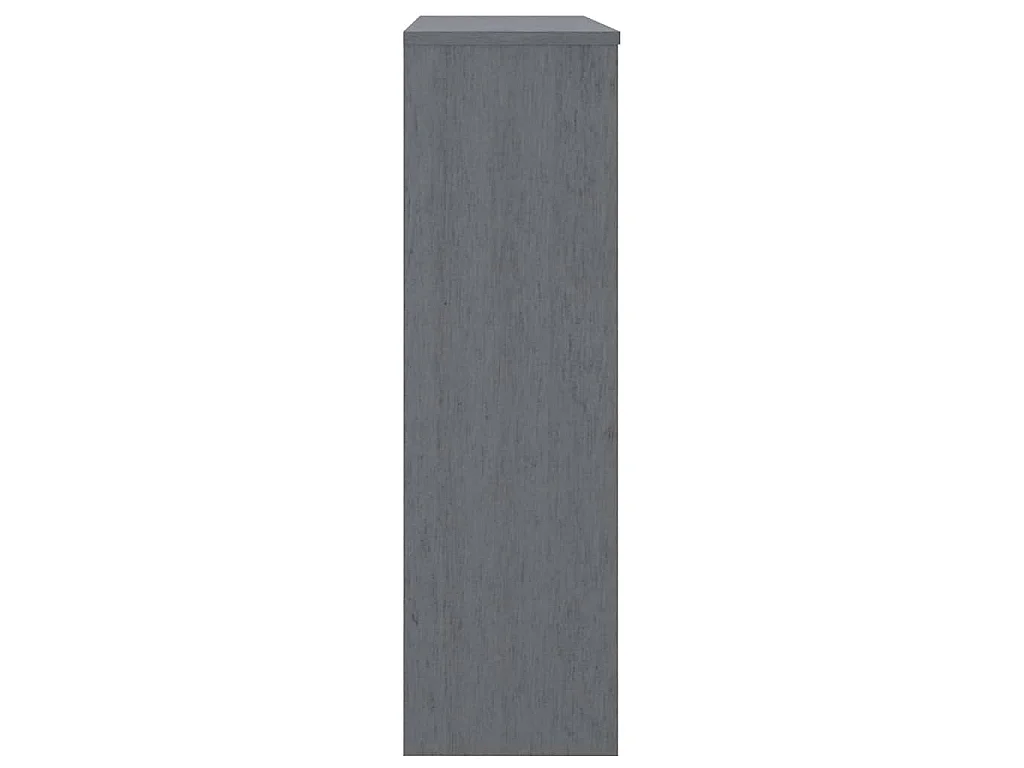 Dessus de buffet HAMAR Gris foncé 90x30x100 cm Bois de pin