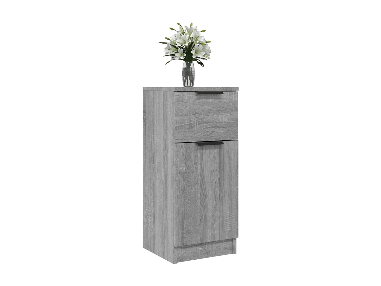 Buffets 2 pcs Sonoma gris 30x30x70 cm Bois d'ingénierie