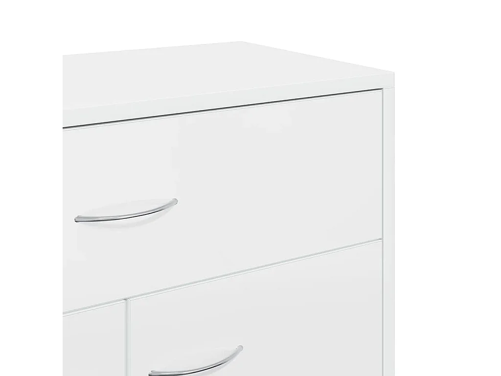 Aparador 60x30x75 cm contraplacado branco brilhante