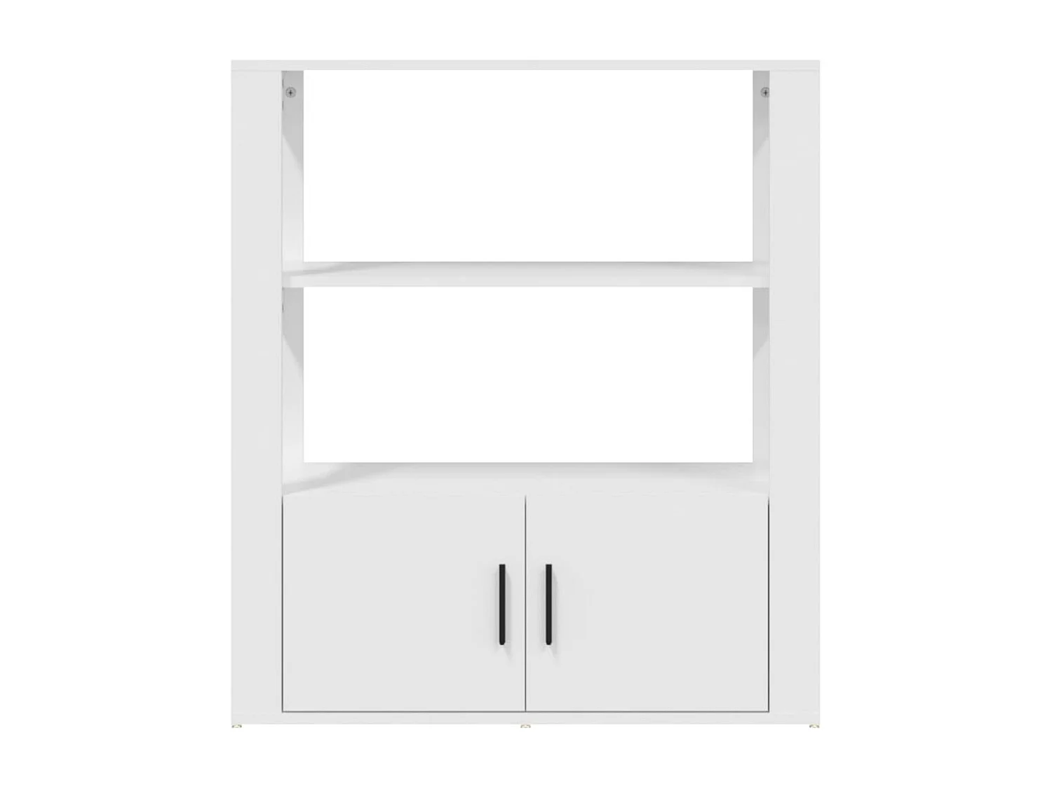 Dressoir 80x30x90 cm bewerkt hout wit