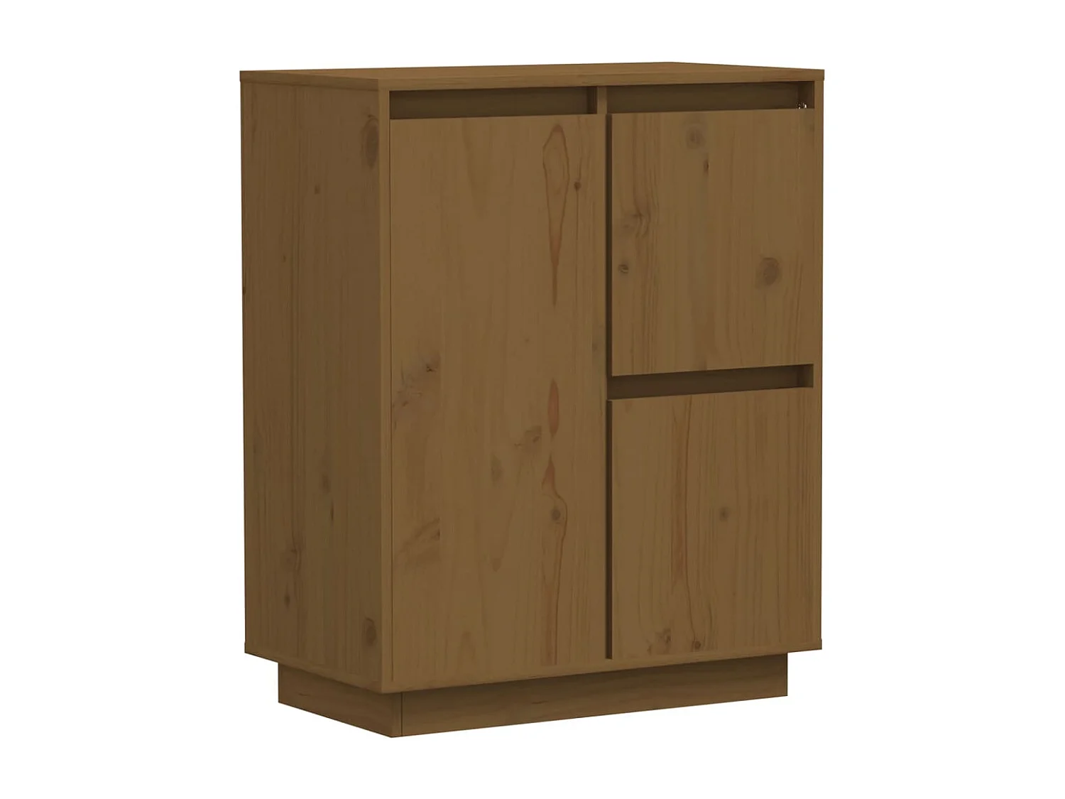 Dressoir 60x34x75 cm massief grenenhout honingbruin