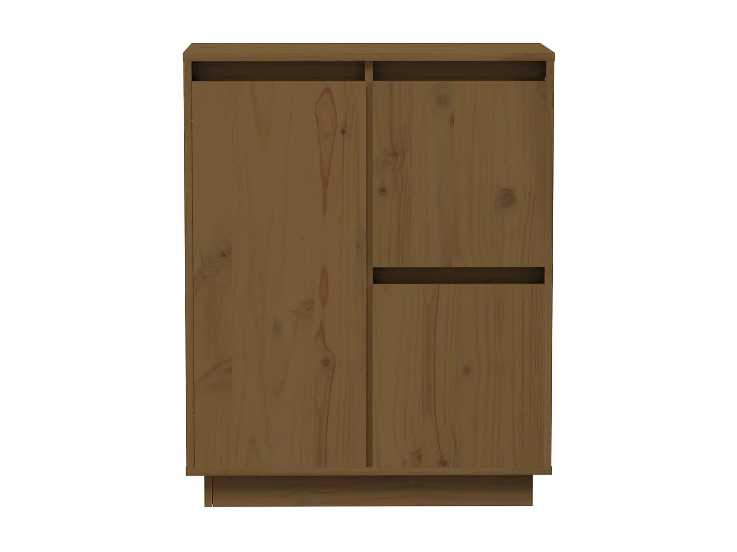 Dressoir 60x34x75 cm massief grenenhout honingbruin