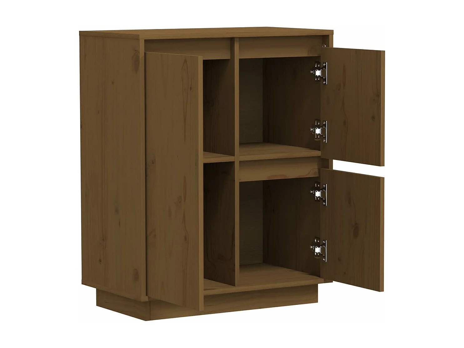 Dressoir 60x34x75 cm massief grenenhout honingbruin
