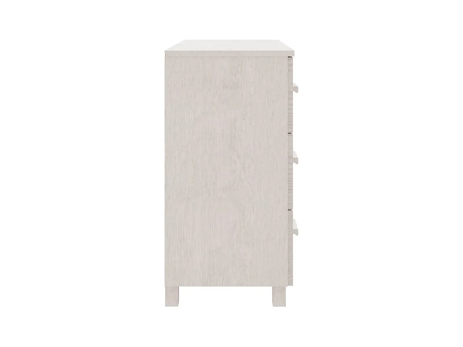 Buffet HAMAR Blanc 90x40x80 cm Bois massif de pin