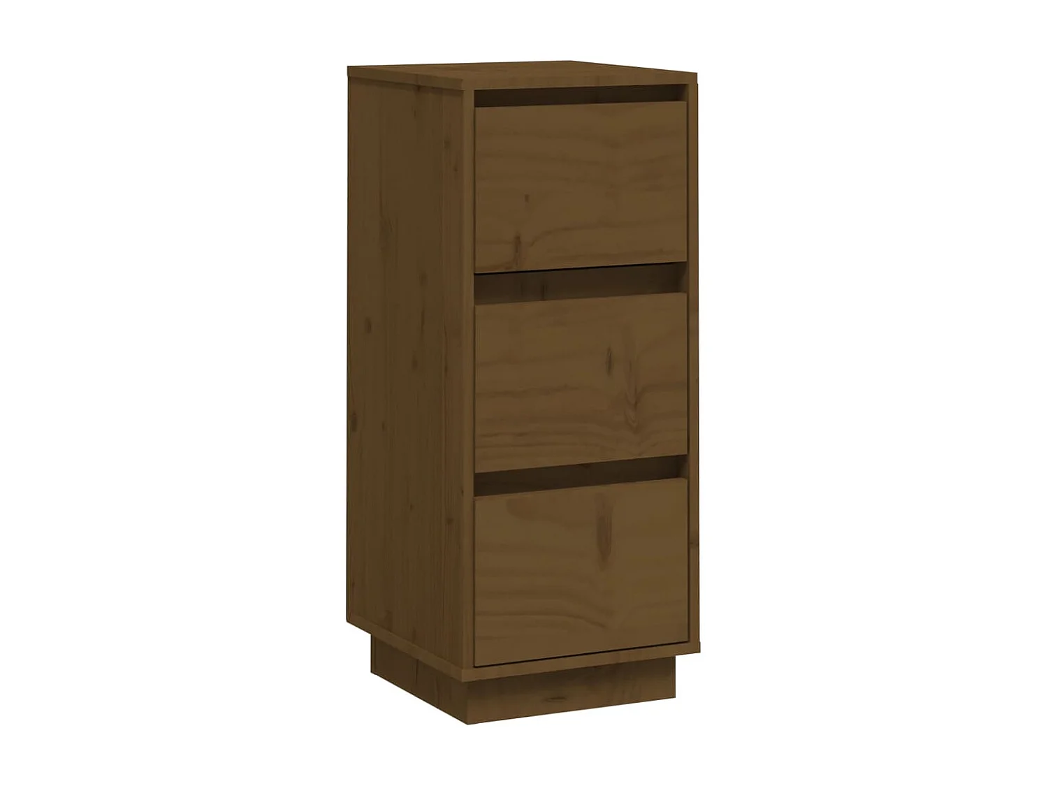 Buffet marron miel 32x34x75 cm bois massif de pin