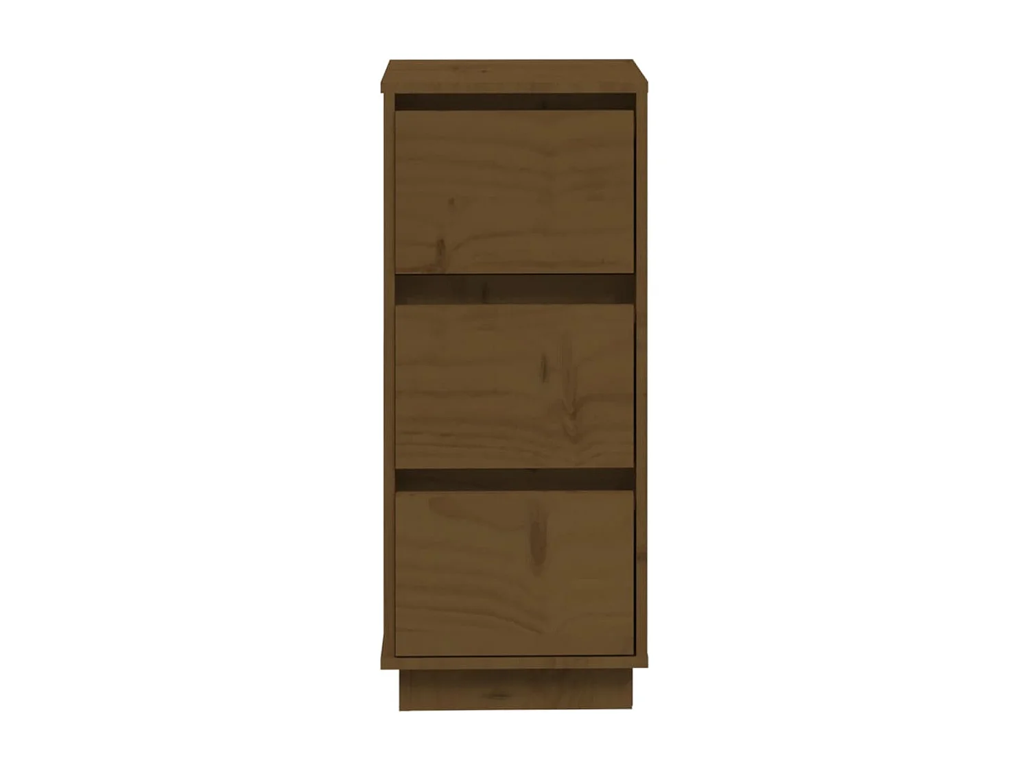 Buffet marron miel 32x34x75 cm bois massif de pin