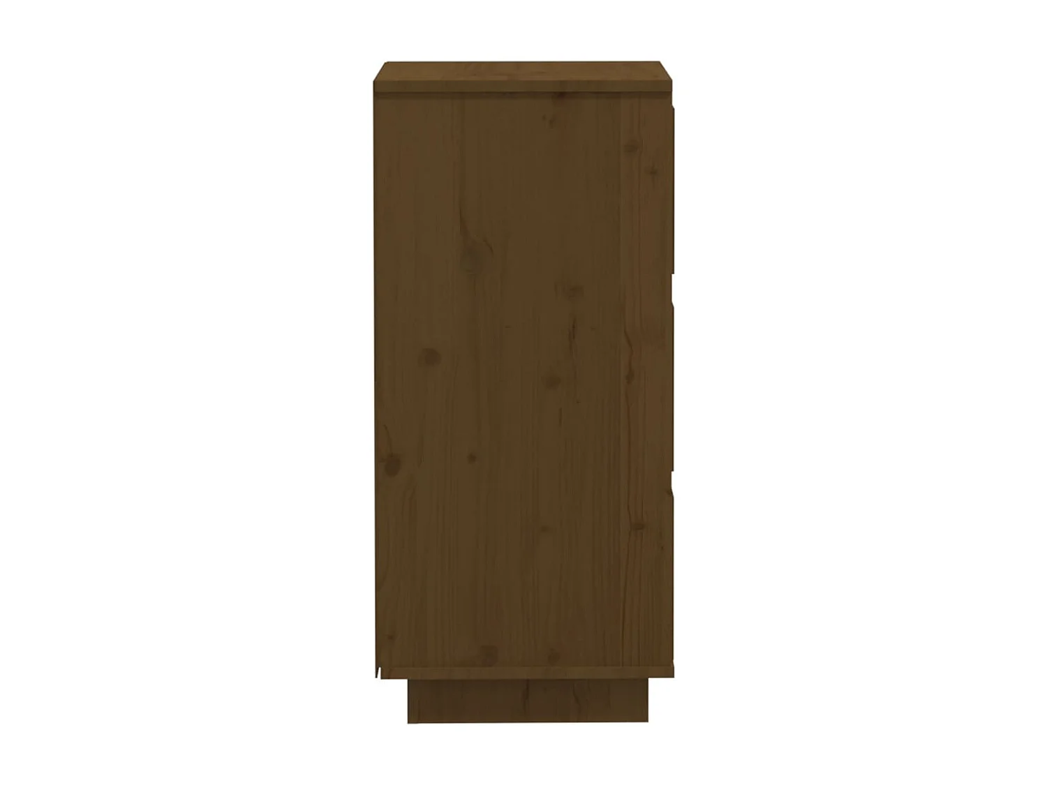 Buffet marron miel 32x34x75 cm bois massif de pin