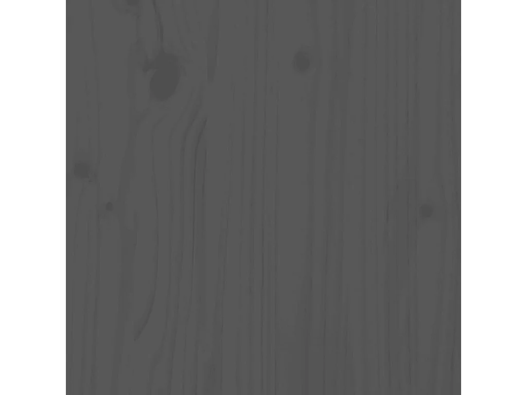Highboard Grau 60x40x116,5 cm Massivholz Kiefer