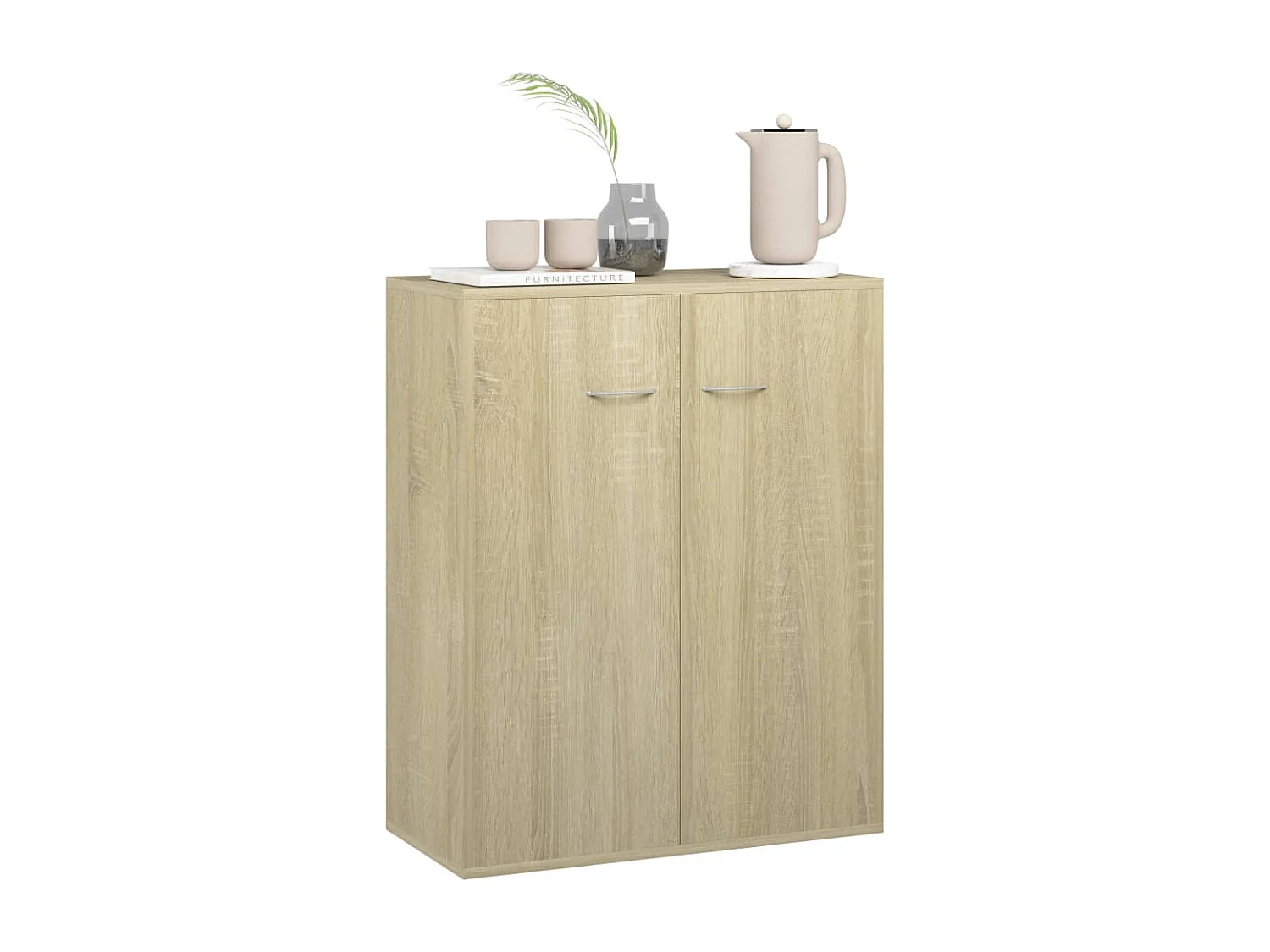 Dressoir 60x30x75 cm bewerkt hout sonoma eikenkleurig