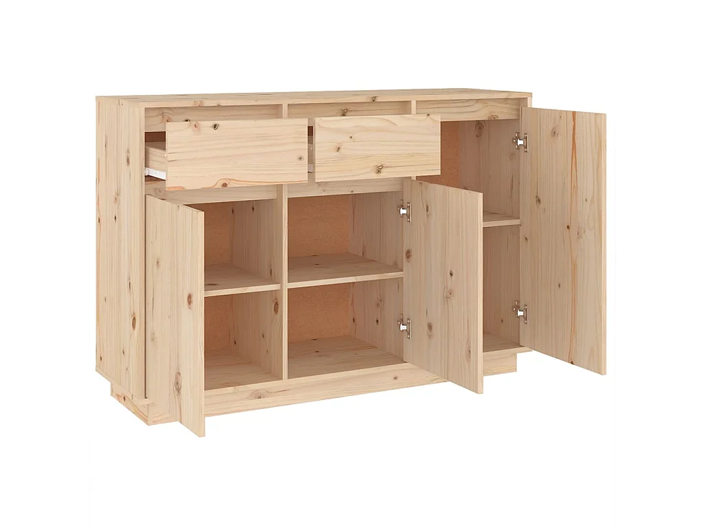 Buffet 110x34x75 cm bois massif de pin