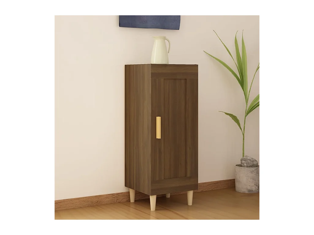 Aparador madera de ingeniería marrón roble 34,5x34x90 cm