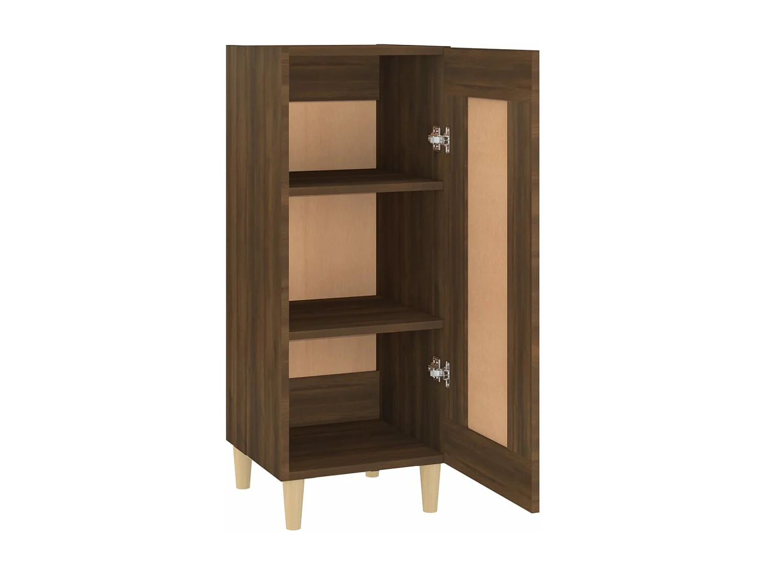 Dressoir 34,5x34x90 cm bewerkt hout bruin eikenkleur