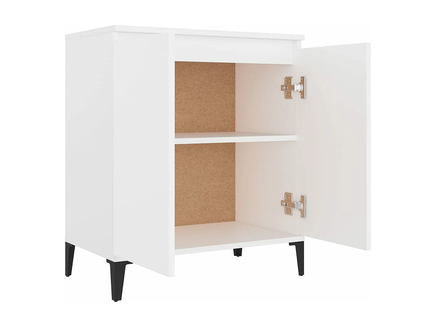 Buffet blanc 60x35x70 cm bois d'ingénierie