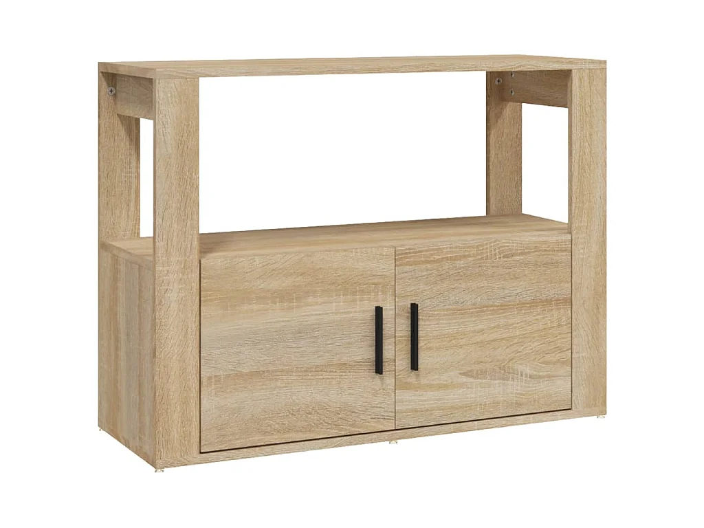 Credenza Rovere Sonoma 80x30x60 cm in Legno Multistrato