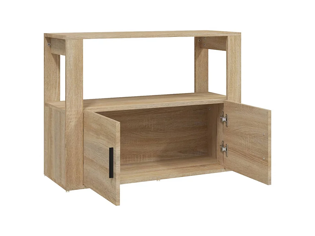 Credenza Rovere Sonoma 80x30x60 cm in Legno Multistrato