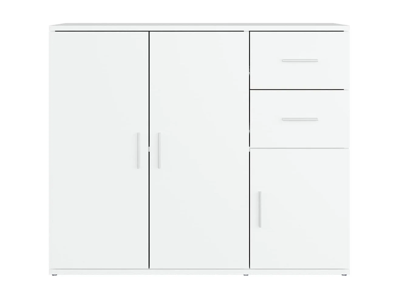 Sideboard Weiß 91x29,5x75 cm Holzwerkstoff