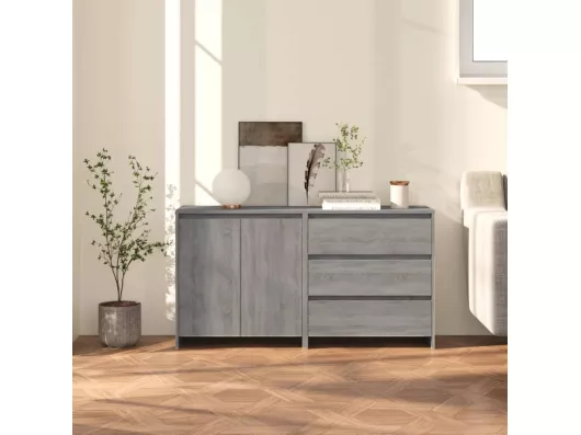 Kauf Unique 2-tlg. Sideboard Grau Sonoma Holzwerkstoff