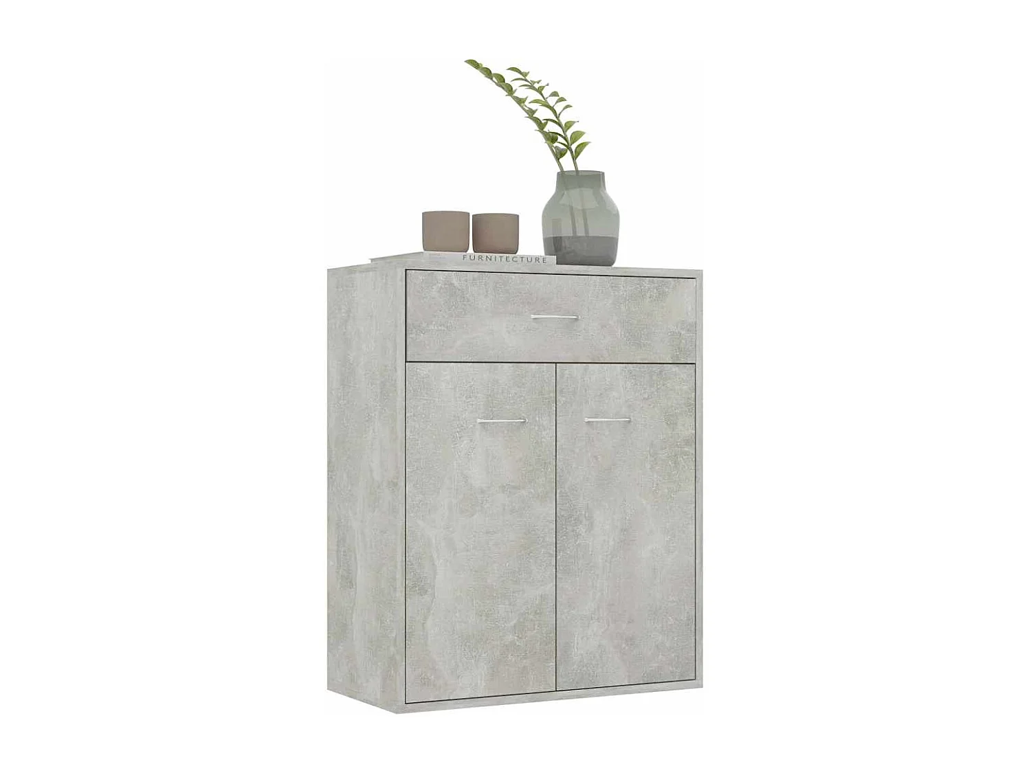 Credenza Grigio Cemento 60x30x75 cm in Legno Multistrato